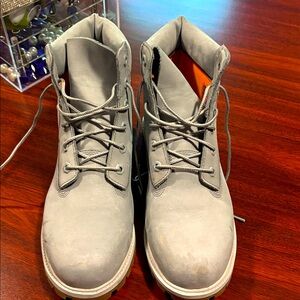 Timbaland Men's Gray Lace-Up Boots
